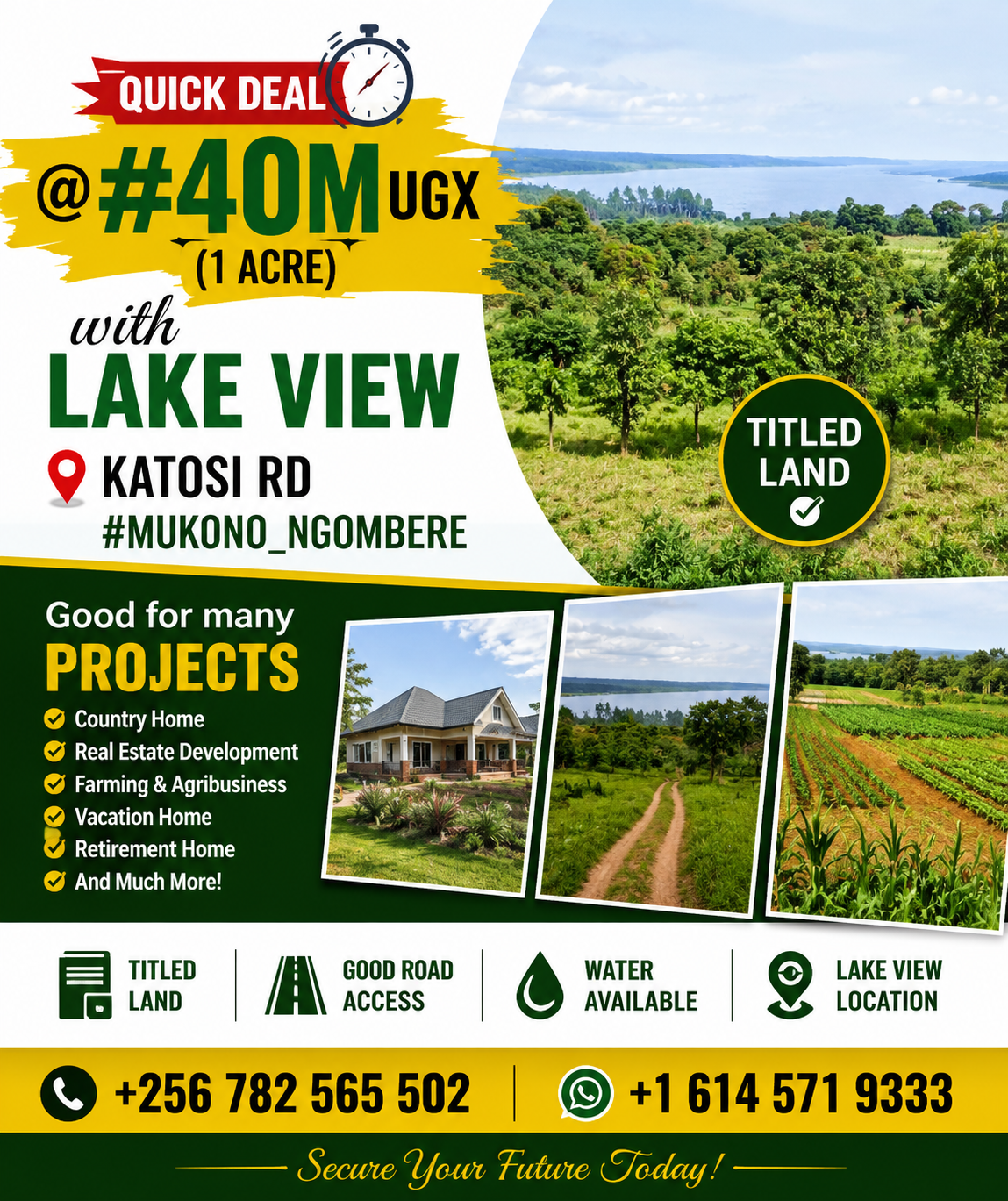 470 Acres — Kamira, After Kikyuusa · Luweero